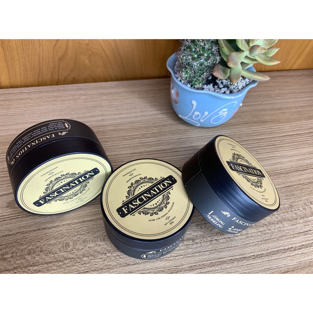 Sáp Vuốt Tóc Nam Fascination 100gr Tạo Kiểu Tóc Mờ Và Giữ Nếp Tốt