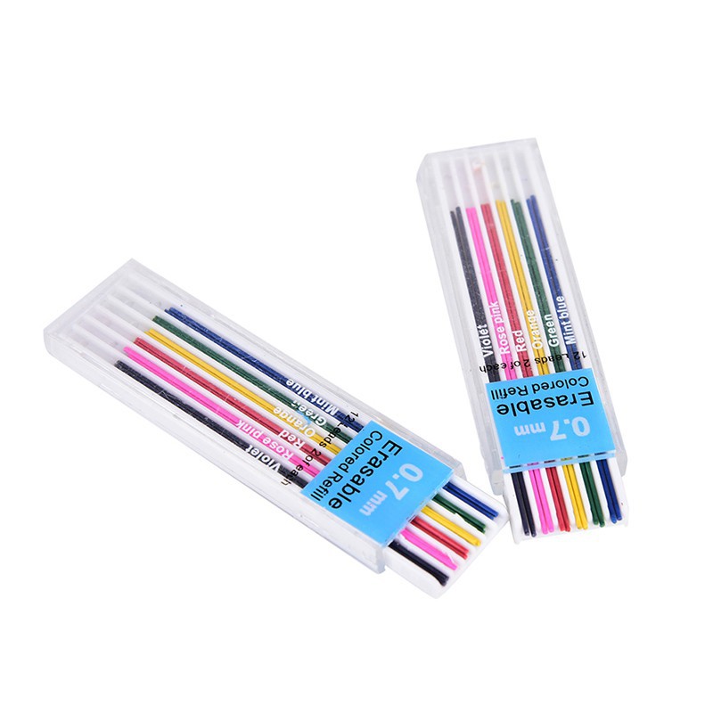 1 Hộp Ruột Bút Chì Bấm 0.7mm Thay Thế
