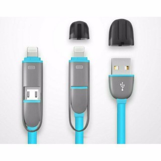 Dây cáp sạc đôi 2 trong 1 cho cả ĐT IPvà Androi