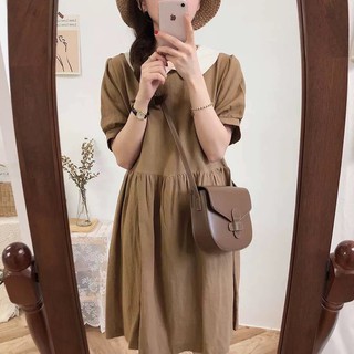 Đầm baby doll cổ sen đủ size