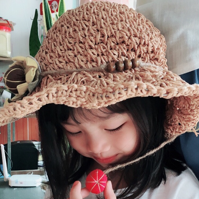 {Hình ảnh thật} Mũ cói cho bé
