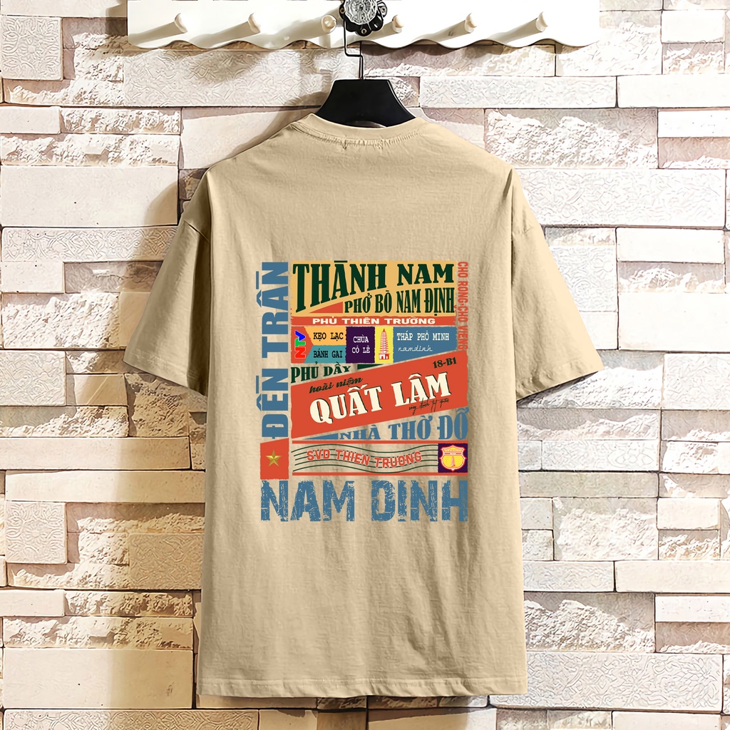 Áo thun nam nữ - Áo phông nam nữ UNISEX tay lỡ form rộng 100%COTTON thoáng mát thế hệ genz NAM ĐỊNH | BigBuy360 - bigbuy360.vn