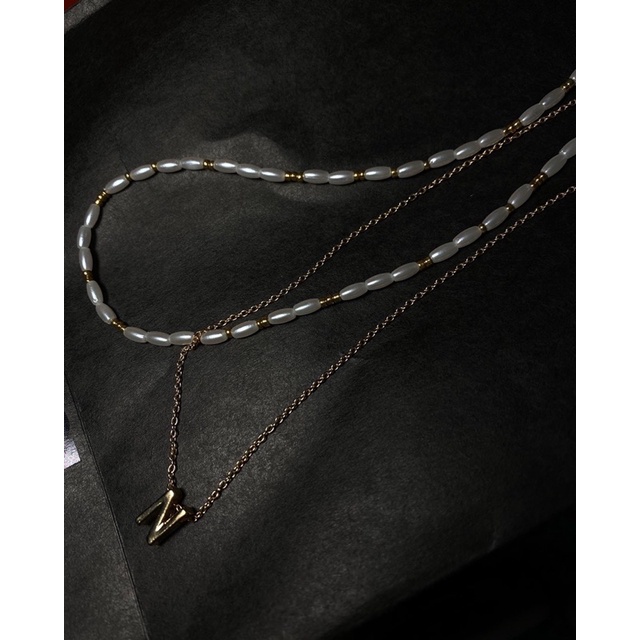 Set vòng cổ mặt chữ ngọc