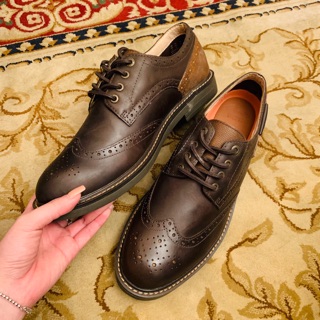 FULL BOX Giày Oxford Nam Giày da thật xuất khẩu Wingtip 1825 Clarks