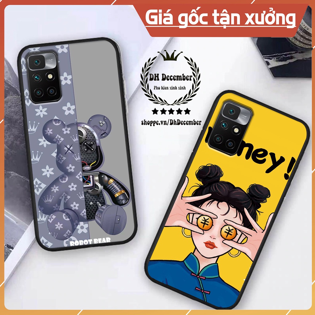 Ốp lưng Xiaomi REDMI 10 in hình 3D lucky, gấu Brick xinh xắn - KHÔNG NÊN BỎ LỠ