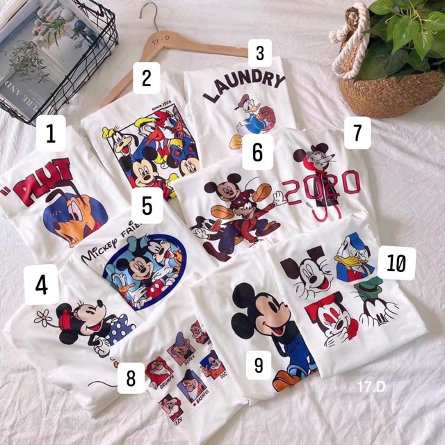 Set 2 Áo phông mickey