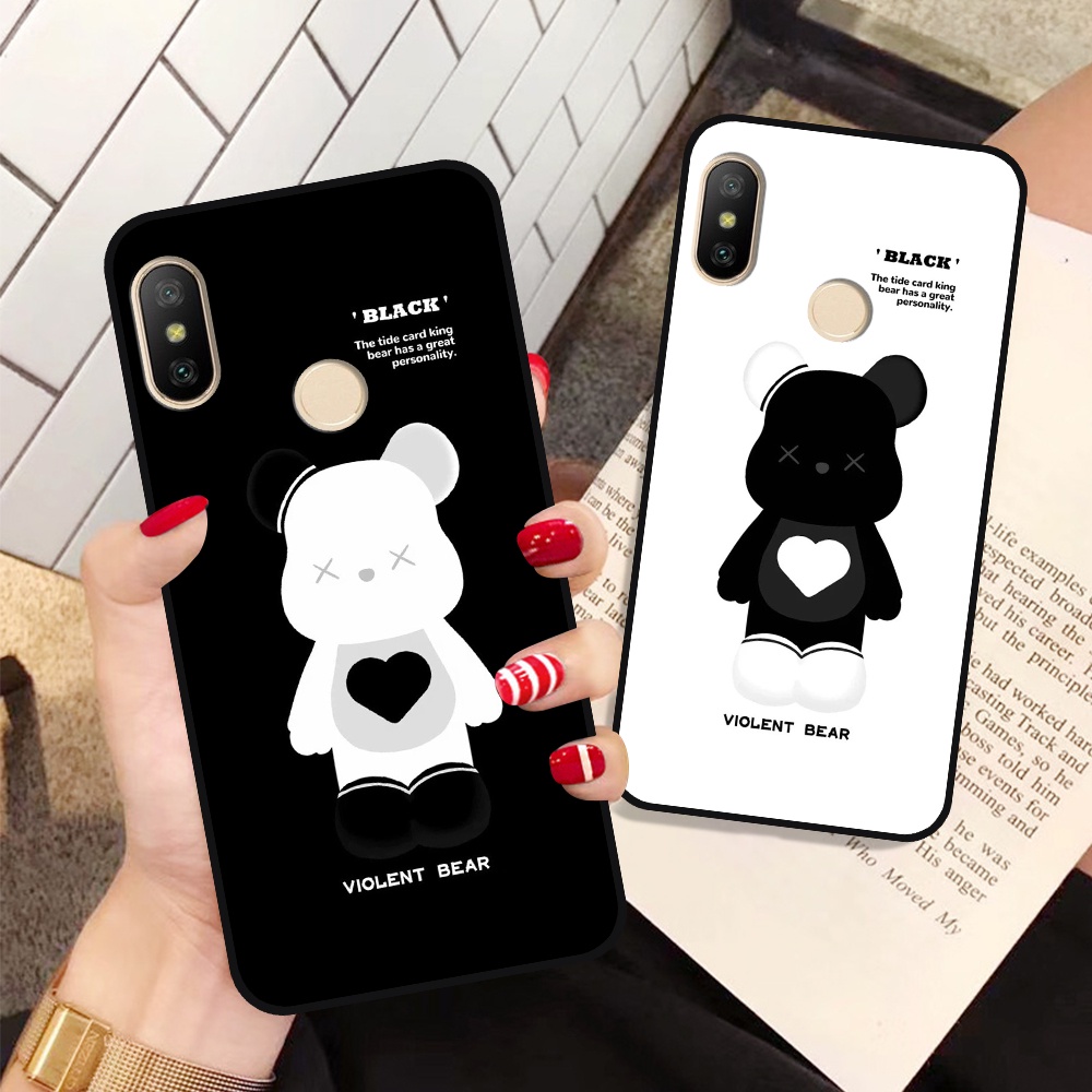 Ốp Xiaomi Redmi 6 Pro / Mi A2 Lite in hình họa tiết Mountain, Be@rbrick dễ thương (T13 - T18)