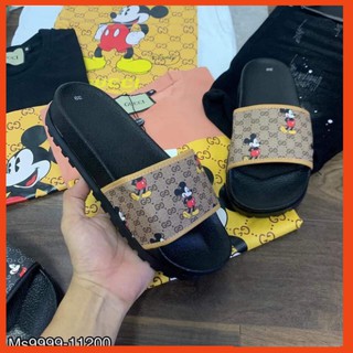 Dép Nam Mickey - Dép nam quai ngang để đúc nguyên khối siêu nhẹ cực bền, dép lê phong cách thời trang cá tính D06 HOT
