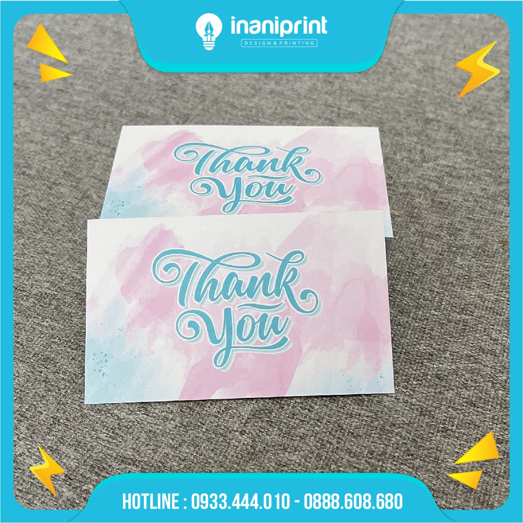 Name card cám ơn , Phiếu cảm ơn, Card thank you dành cho shop bán hàng - MS: 015