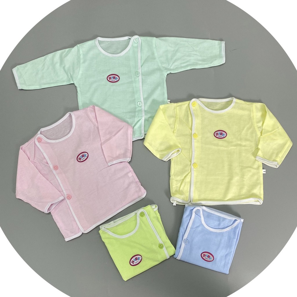 Áo sơ sinh dài tay Baby Born chất liệu vải cotton