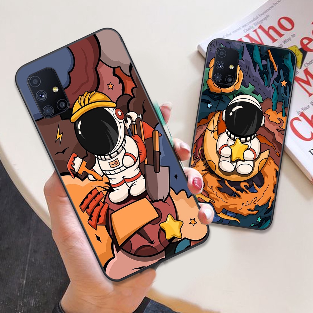 Ốp lưng SS M51 phi hành gia vũ trụ siêu đáng yêu, dễ thương. Ốp lưng Samsung chính hãng RẺ - BỀN - ĐẸP