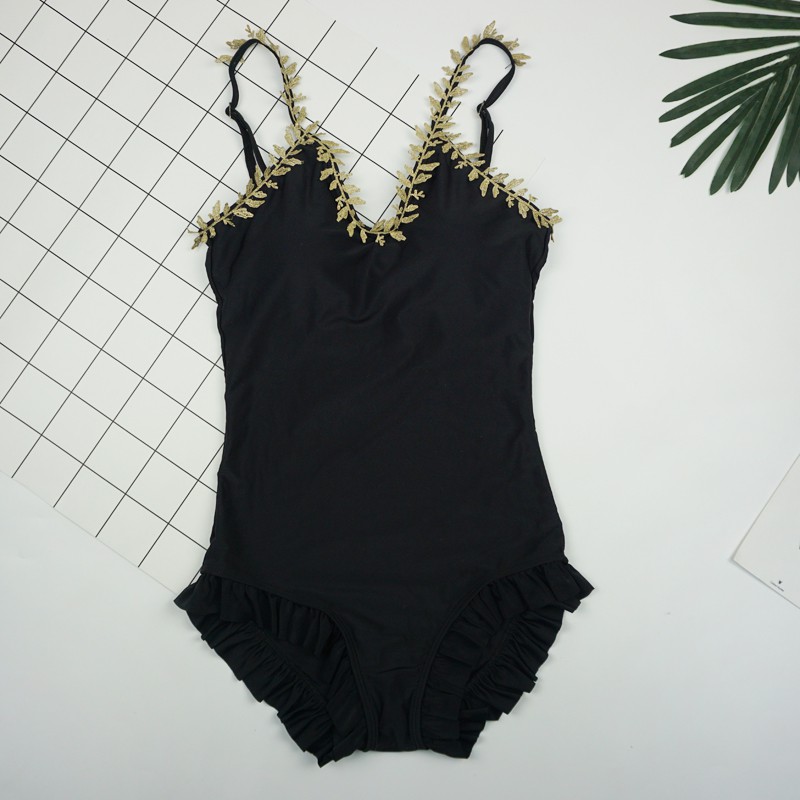 Bộ Bikini Cổ Chữ V Dáng Ôm Phong Cách Retro Nhật Hàn | BigBuy360 - bigbuy360.vn