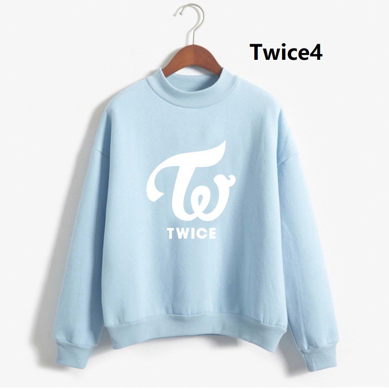 Áo Hoodie Dài Tay In Hình Nhóm Nhạc Twice Got7 Exo Bts One Wanna 3d 2018