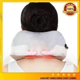 Gối Massage Vòng Cổ Chữ U 360 Đa Năng, Mát Xa Vùng Cổ Vai Gáy, Gối Massage Cổ Nhật Bản