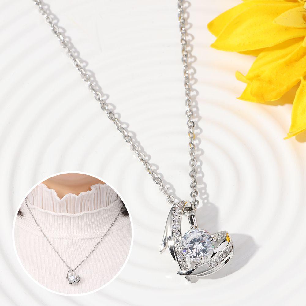 OKDEALS Vòng cổ Bạc Sang Trọng Cho Nữ