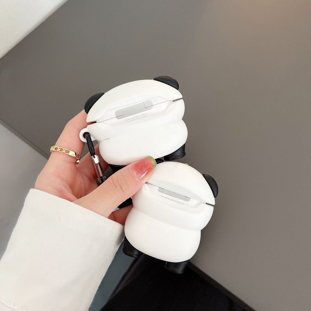 Vỏ Bảo Vệ Hộp Sạc Tai Nghe AirPods3 Pro AirPods3 Họa Tiết Gấu Trúc Tre Kiểu Mới 2021 Ốp