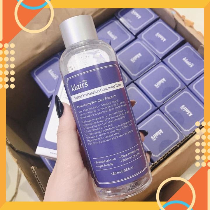 Nước hoa hồng Klairs dưỡng ẩm cho da nhạy cảm Dear Klairs Supple Preparation Toner [ Chính - Hãng ] | BigBuy360 - bigbuy360.vn