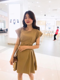 Đầm cánh dơi fom A xếp ly