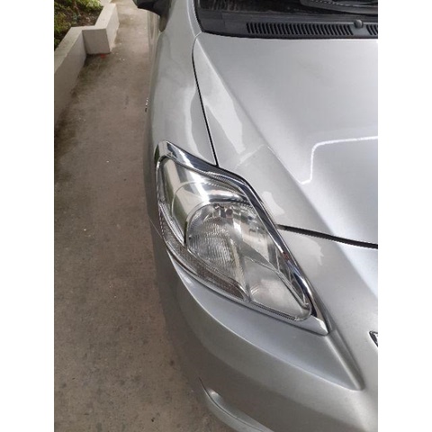 Ốp đèn Pha Hậu xe Vios 2008-2010-2012 mạ Crom, , Op den truoc sau, op vien den
