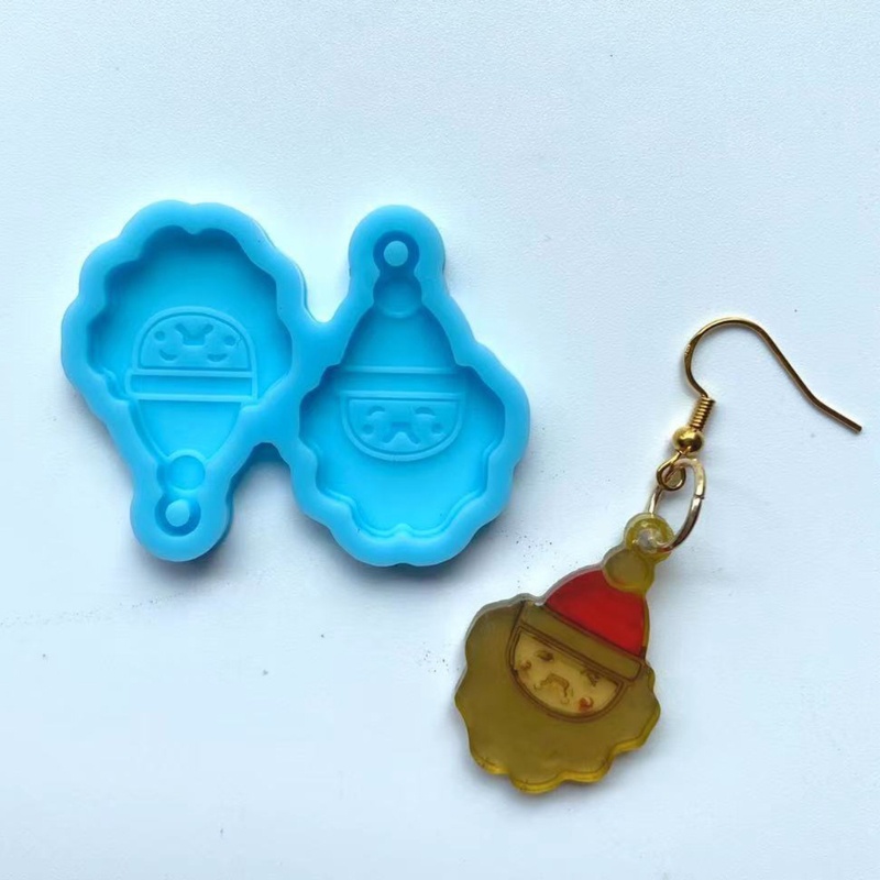 Khuôn Silicone Làm Mặt Trang Sức Hình Ngôi Nhà / Người Tuyết / Cây Thông Giáng Sinh