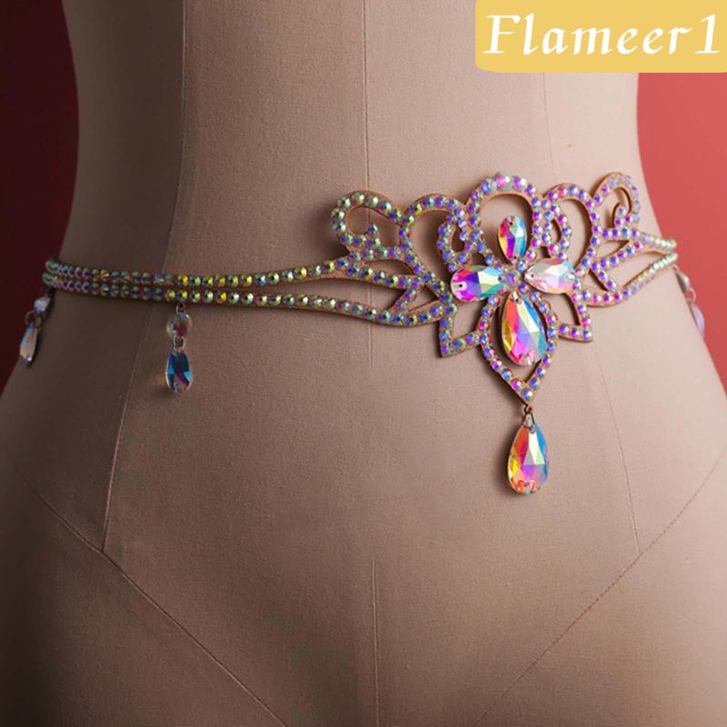 [Flameameer1] Thắt Lưng Chuỗi Xích Biểu Diễn Múa Bụng Ấn Độ Cho Nữ