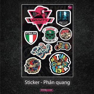 Sticker tem dán Phản Quang _ Biker