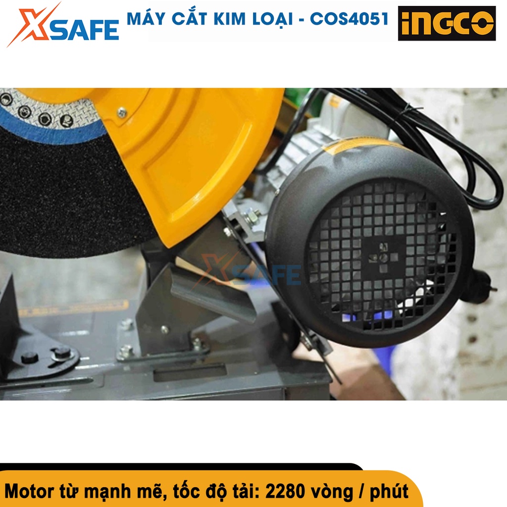 Máy cắt sắt INGCO COS4051 Máy cắt kim loại để bàn 3000W-4HP, điện thế 220-240V~50Hz - chính hãng - xsafe