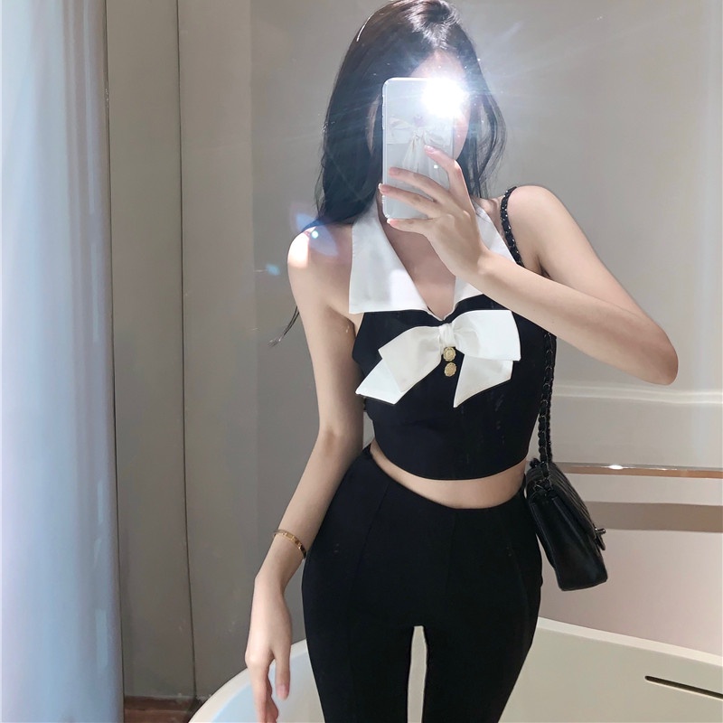 Áo Hai Dây Cổ Tim Thiết Kế Quyến Rũ Cho Nữ