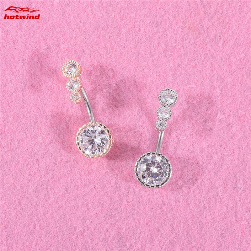 Set 4 Khuyên Rốn Đính Đá Thời Trang Cho Nữ