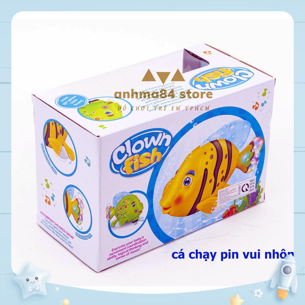 Đồ chơi Cá chạy pin vui nhộn - Có nhạc, đèn - anhma84 store ( GIAO MÀU NGẪU NHIÊN )