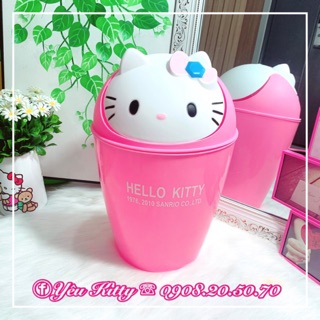 Thùng rác lớn Hello Kitty