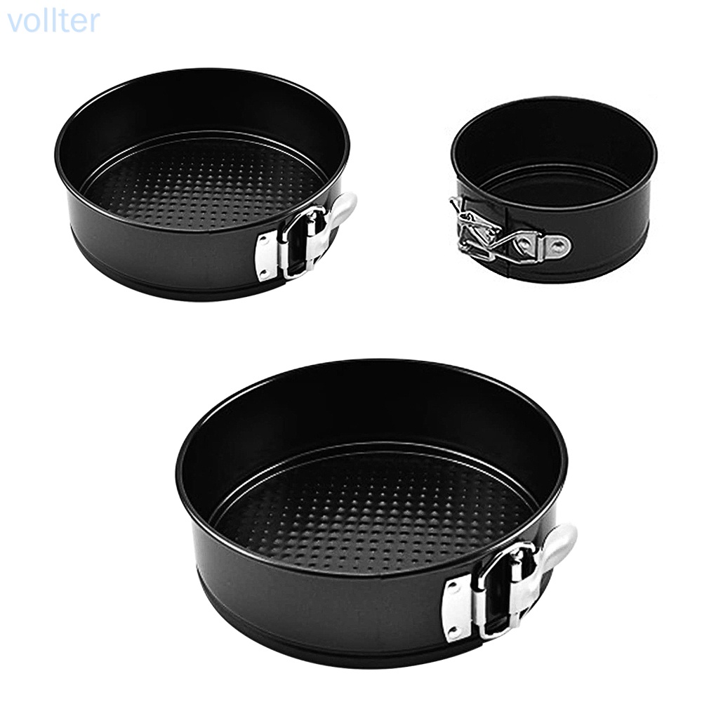Bộ 3 Khuôn Làm Bánh Bằng Thép Carbon Chống Dính Tiện Dụng Cho Nhà Bếp Diy