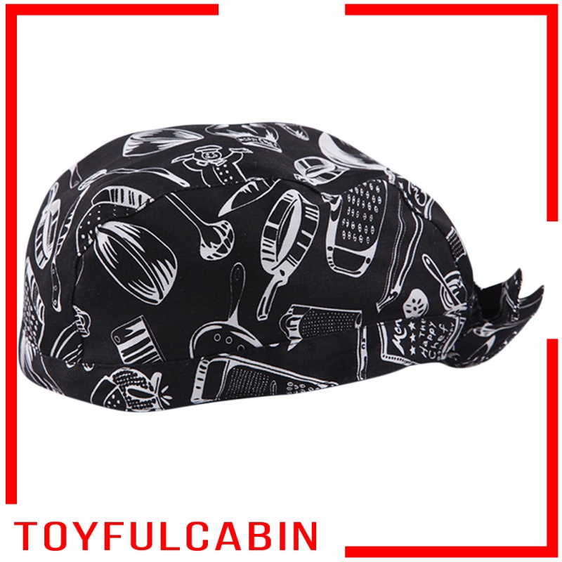 Set 3 Mũ Trùm Đầu Và Khăn Quấn Lưng Unisex Dành Cho Nhà Bếp