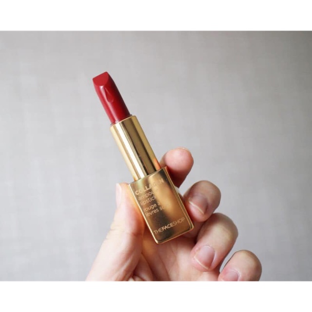 Son thỏi THEFACESHOP Collagen Ampoule Lipstick Màu số 12