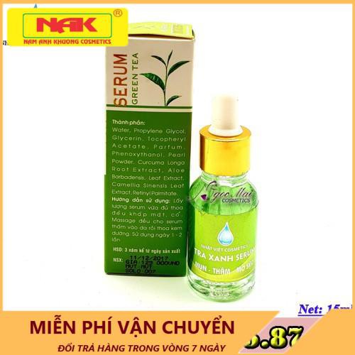 Serum Mụn, Thâm, Mờ sẹo chiết xuất trà xanh Nhật Việt Cosmetics 15ml