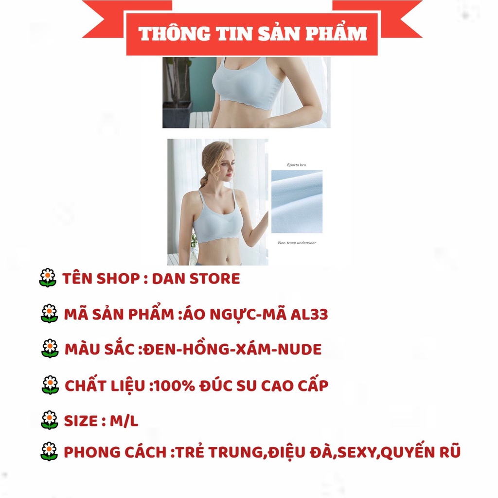 Áo Ngực Nữ - Áo Lót Nữ Đúc Su viền sóng điệu đà nâng vòng một gợi cảm quyến rũ DAN STORE MÃ AL33