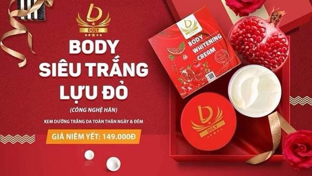 Body Lựu đỏ Chính hãng