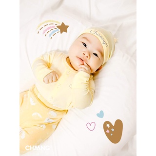 Set sơ sinh, quà tặng đầy tháng gồm quần áo mũ yếm bao tay chân thương hiệu Chaang