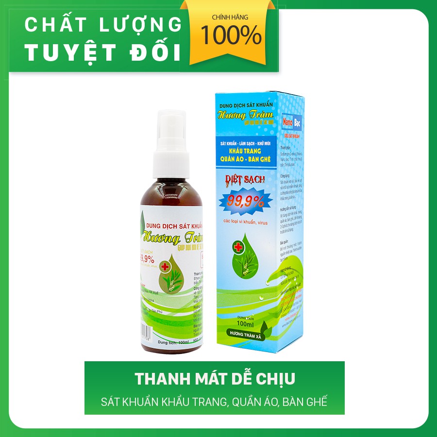 Dung dịch sát khuẩn khẩu trang Hương Tràm
