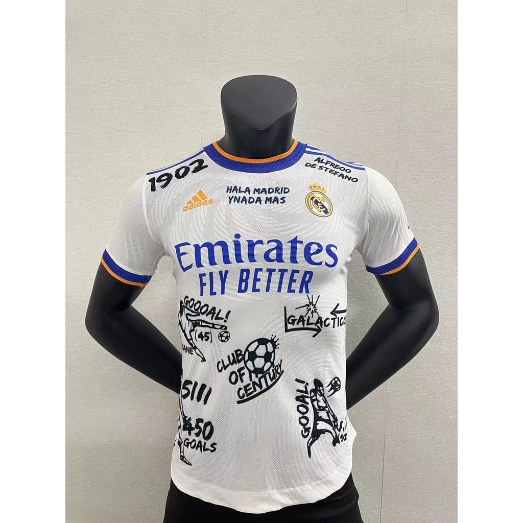 Áo Thun Ngắn Tay In Logo Đội Real Madrid 2022-2023