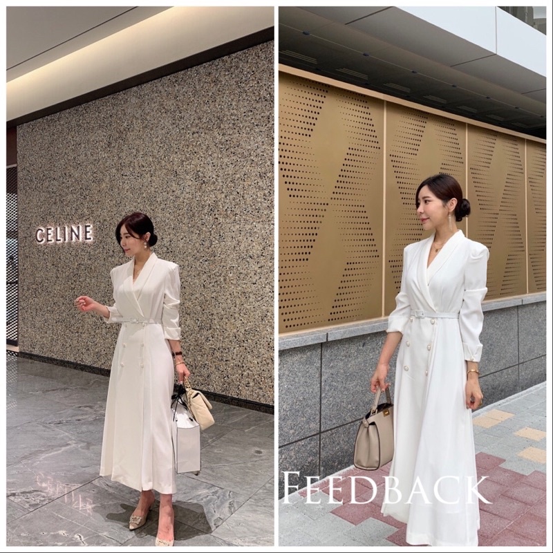 Đầm vest sang chảnh kèm belt, sang trọng đi tiệc