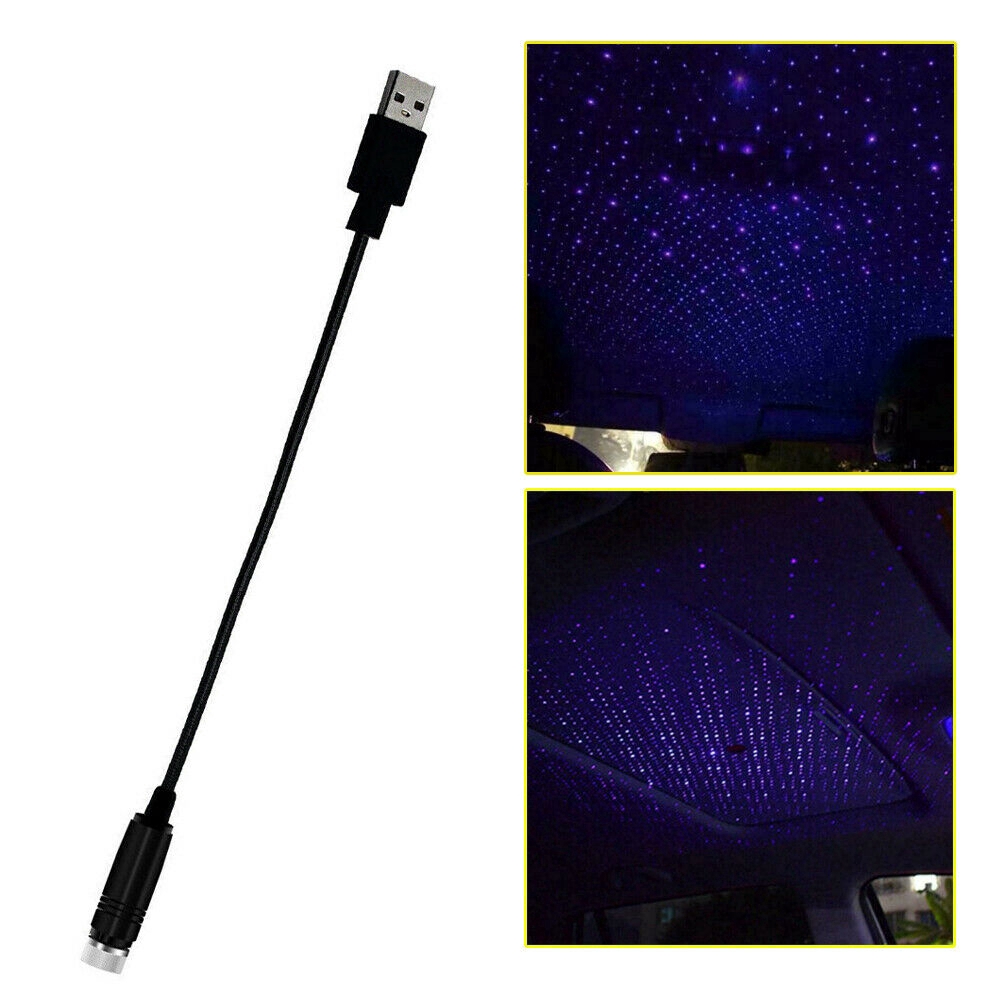 Đèn LED USB chiếu hình bầu trời sao tạo bầu không khí thích hợp trang trí bên trong xe hơi Đèn LED mini Tạo Hiệu Ứng Bầu Trời Đầy Sao Trang Trí Nội Thất Xe Hơi