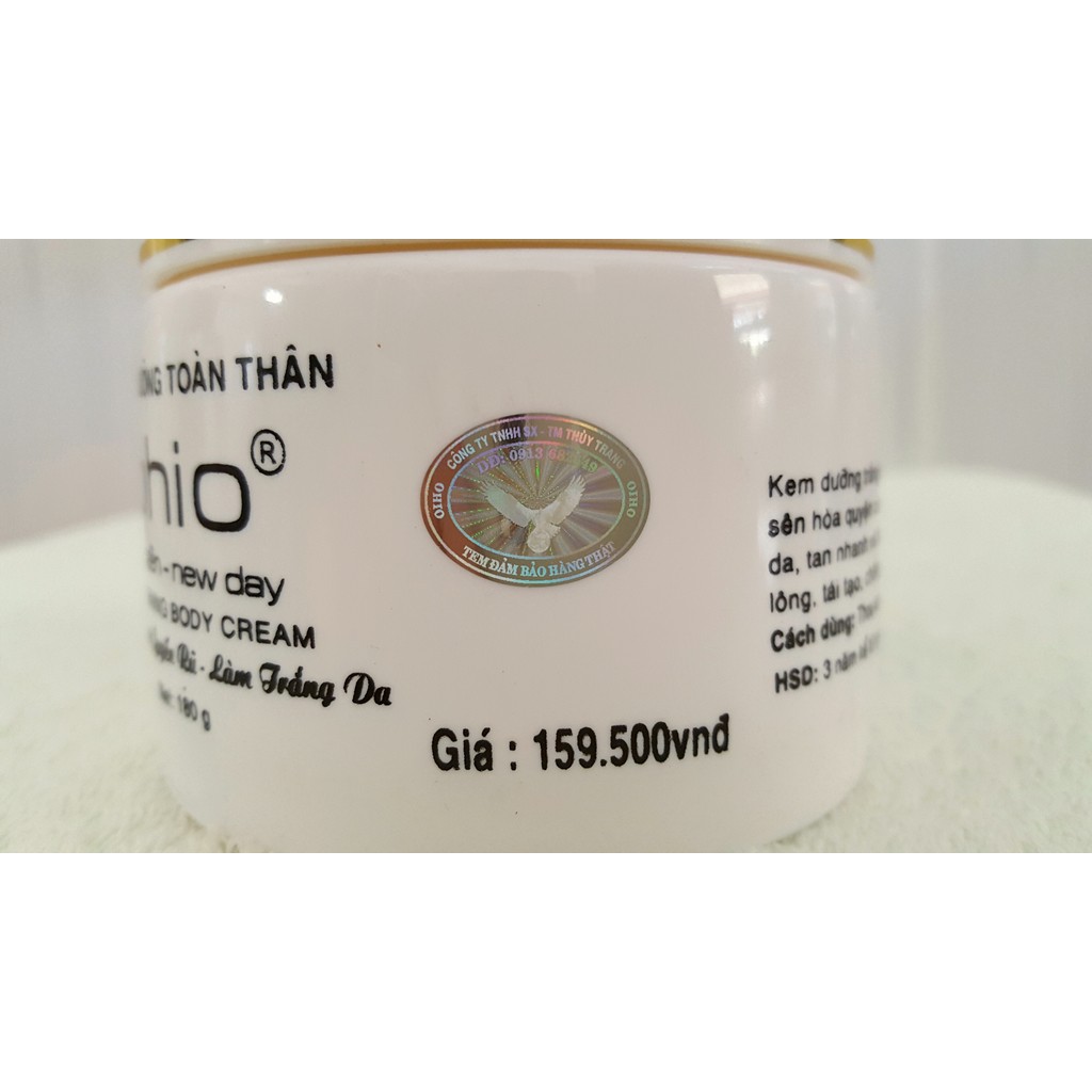 Kem dưỡng trắng da toàn thân OHIO Ốc Sên New Day - 180g | BigBuy360 - bigbuy360.vn