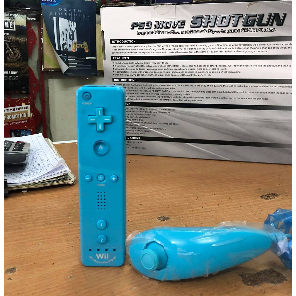 Bộ tay cầm Wii Motion Plus Controller và Nunchuk