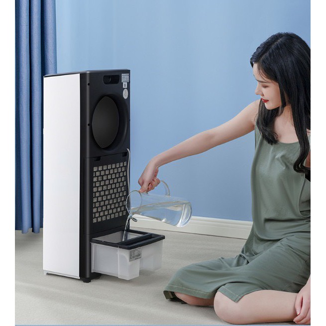 Quạt tháp không cánh,quạt hơi nước tích hợp chế độ cung cấp ion âm, lọc không khí- Bảo hành 6 tháng