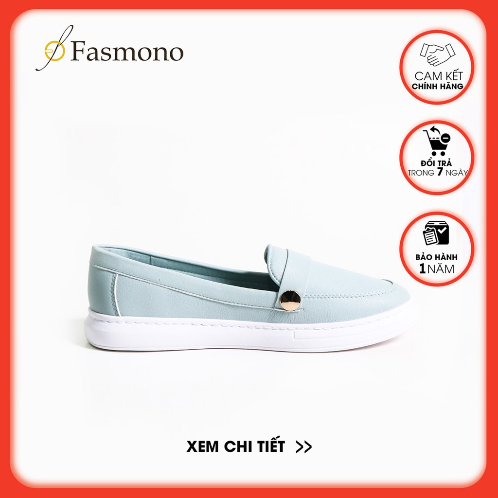 GIÀY SLIP ON NỮ FASMONO DA MICROFIBER CAO CẤP – F041148