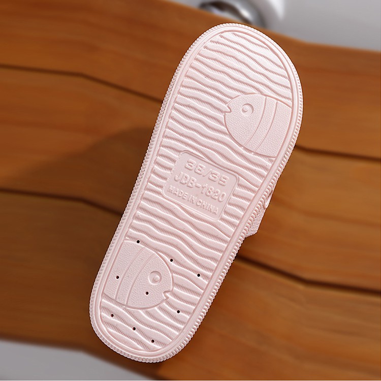 [3FASWM2S4 giảm 10%] Dép Nhựa Đi Trong Nhà, Trong Nhà Tắm Cao Cấp Chống Thấm Nước Icon Cá - 3191M