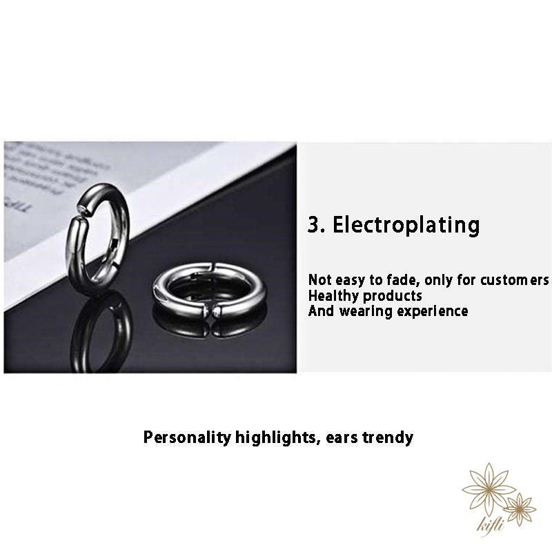 Khuyên tai dạng kẹp hình tròn không cần bấm lỗ