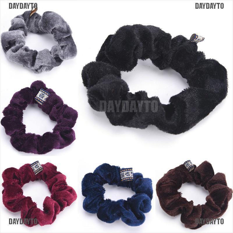 Dây Buộc Tóc Đuôi Ngựa Bằng Nhung Co Giãn Cho Nữ