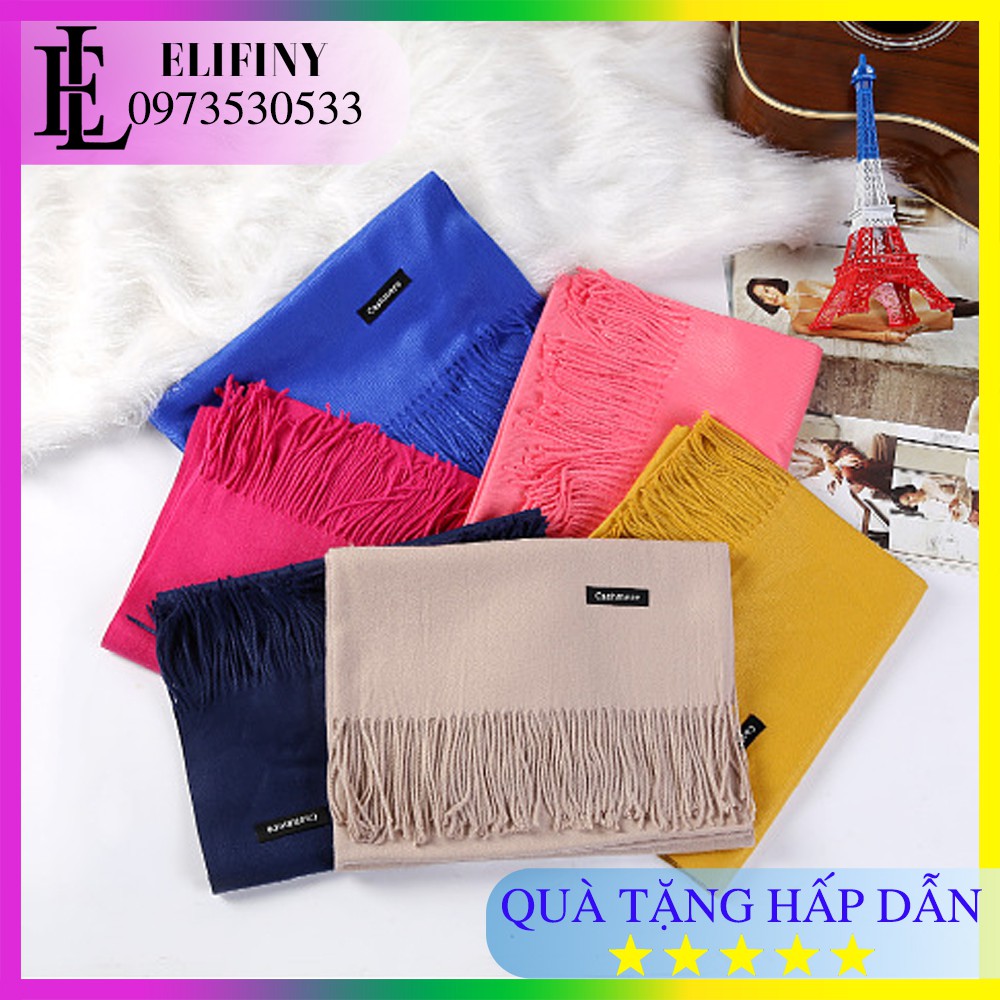 Khăn Quàng Cổ Nam Nữ Cashmere Len Dệt Kim ⚡FREESHIP⚡ Thời Trang Cao Cấp Mềm Mịn Chất Đẹp